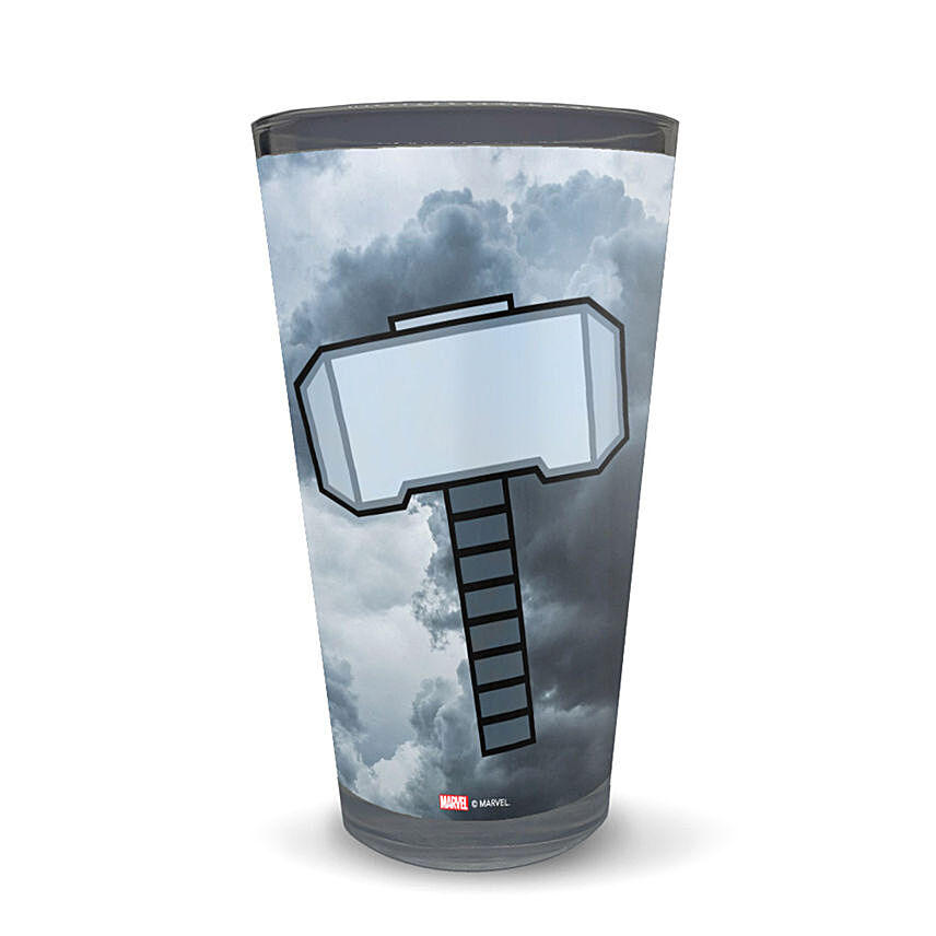 Marvel Thor Hammer Quote Latte Glass