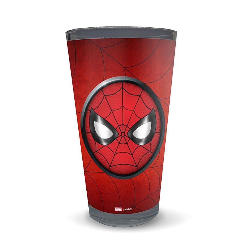 Marvel Spiderman Mask Latte Glass