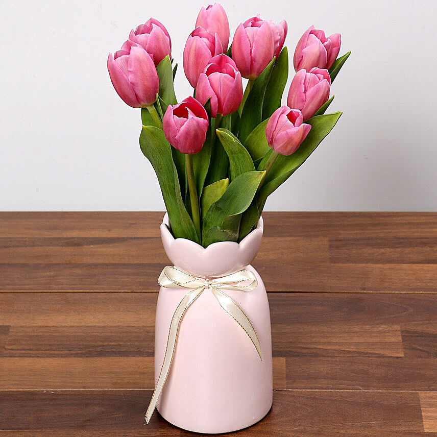 Elegant Pink Tulips