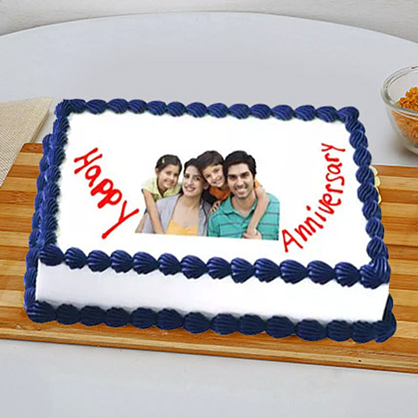 Happy Anniversary Cake Eggless 3 Kg Pineapple Cake