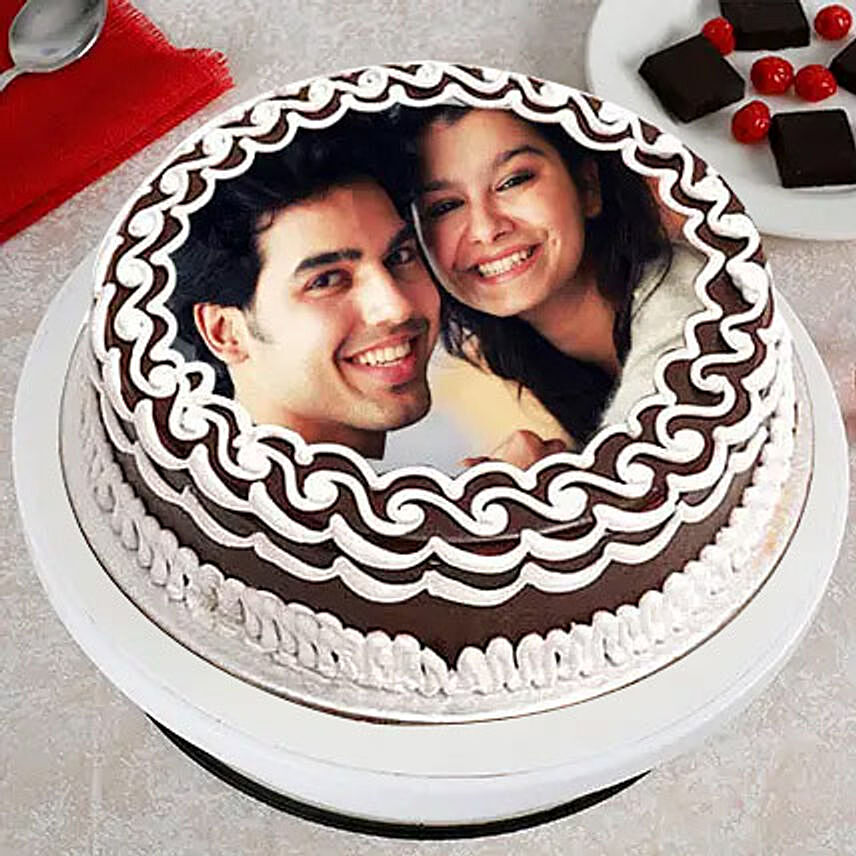 Personalized Cake of Love 1 Kg Black Forest Cake