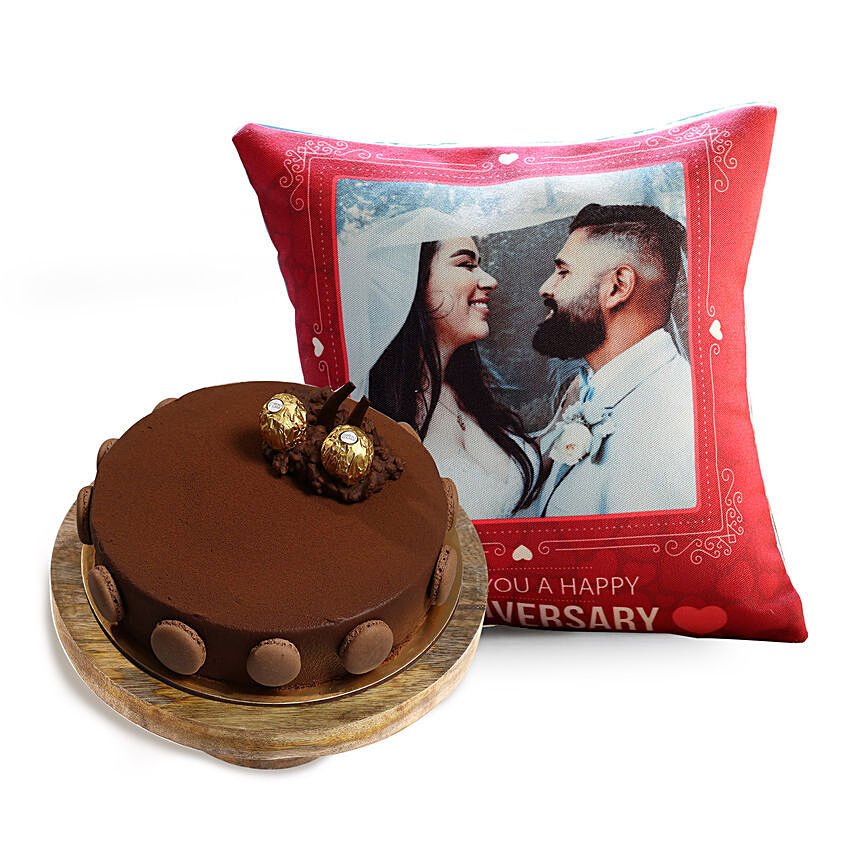 Ferrero Rocher Cake and Anniversary Cushion