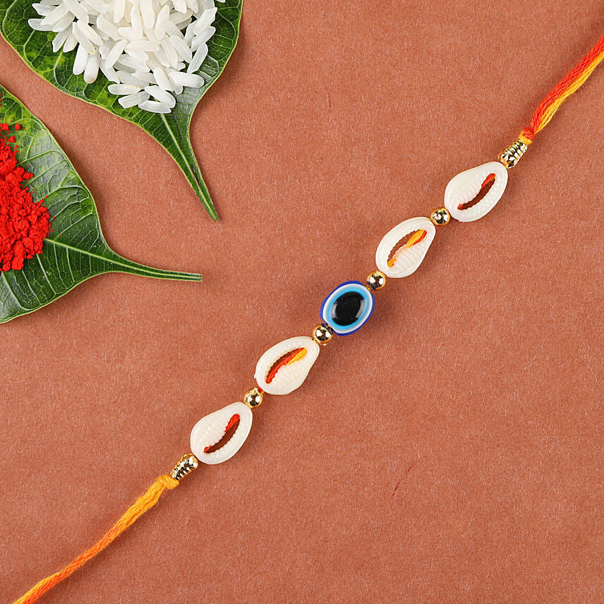 Handmade Shell Work Rakhi 148