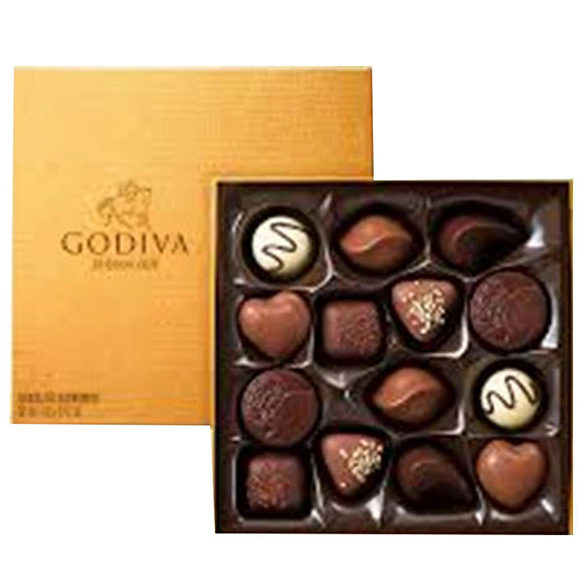 Godiva Gold Rigid Chocolate Box 14 Pcs