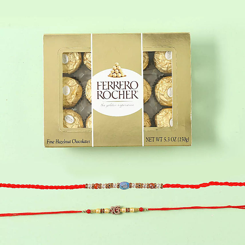 Ferrero Rocher With Rakhi Set