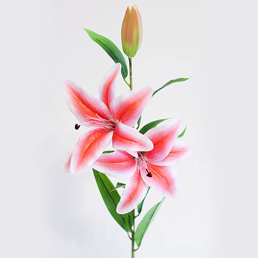 Artificial Pink Stargazer Lily