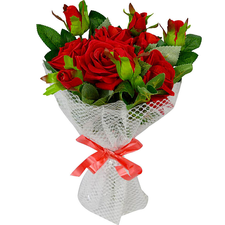 Artificial Red Roses Bouquet