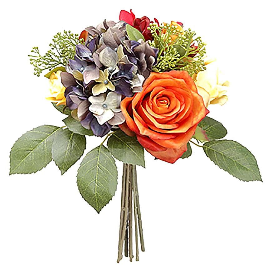 Bunch Of Colourful Artificial Flowers