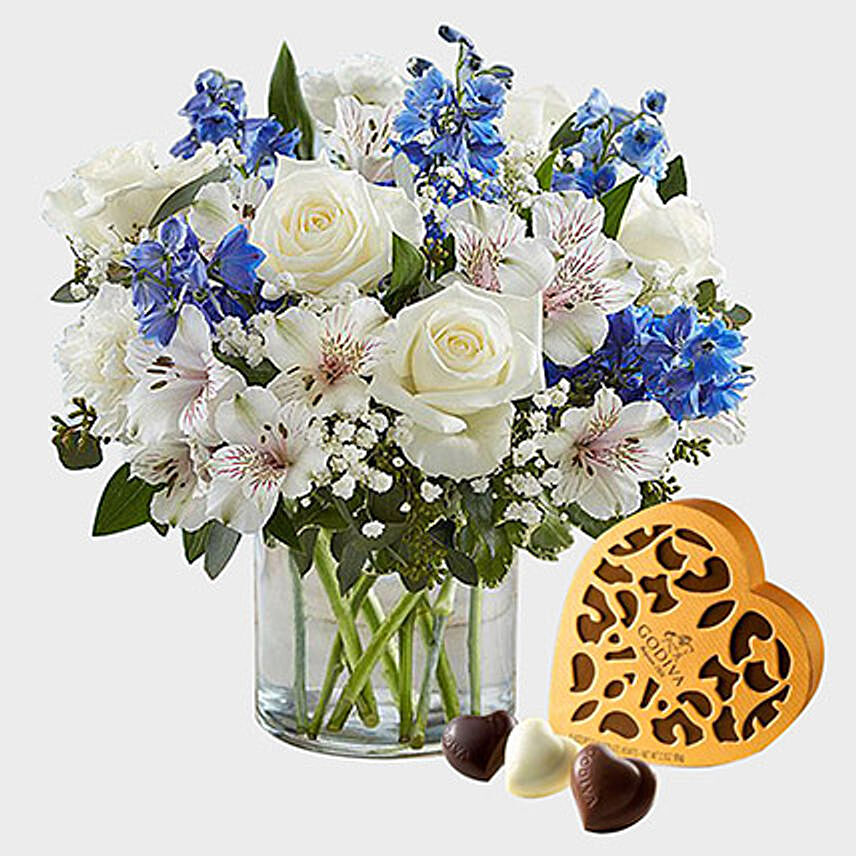 Royal Blooms and Godiva Chocolate Box