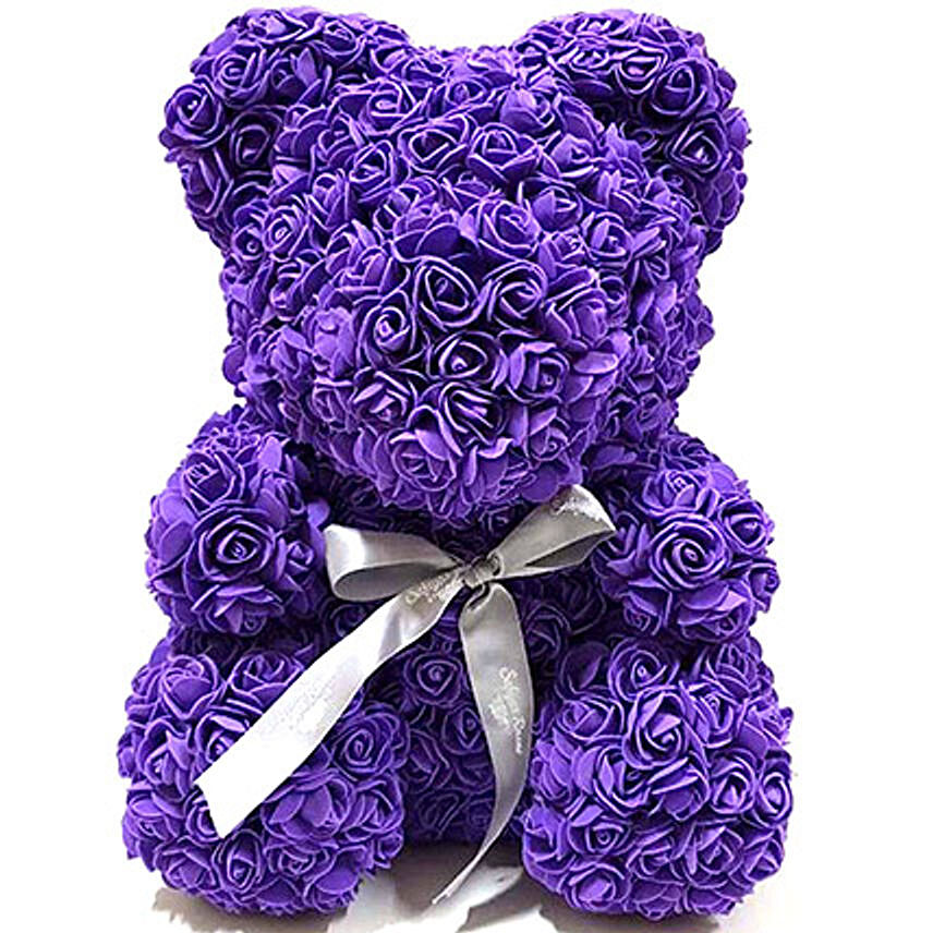 Artificial Roses Purple Teddy
