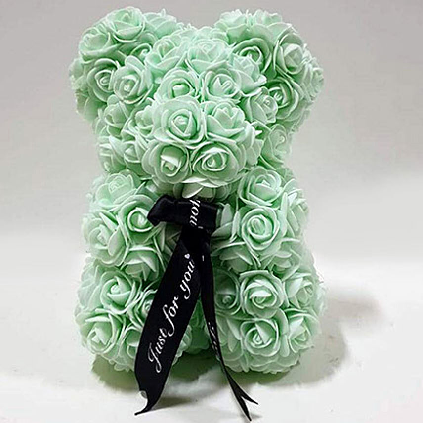 Artificial Roses Teddy Turquoise