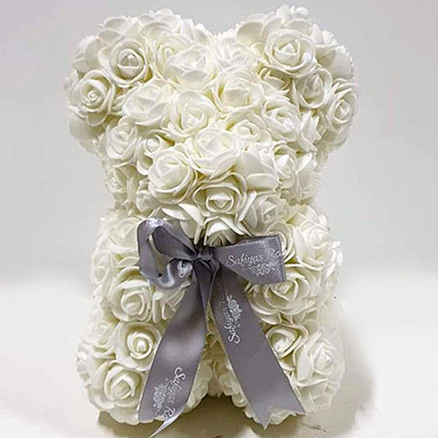 Artificial Roses White Teddy