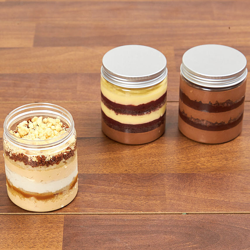 Banoffee and Black Forest Jar Cakes