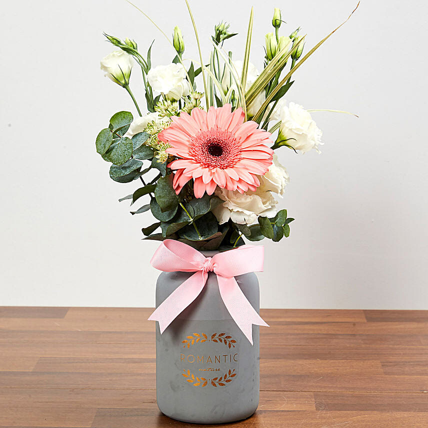 Pretty Arrangement Of Pink and White Flowers