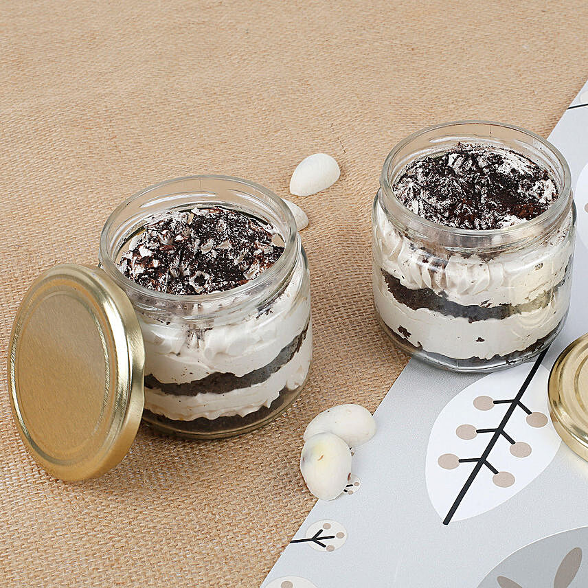 Set of 2 Yummy Tiramisu Jar Cakes