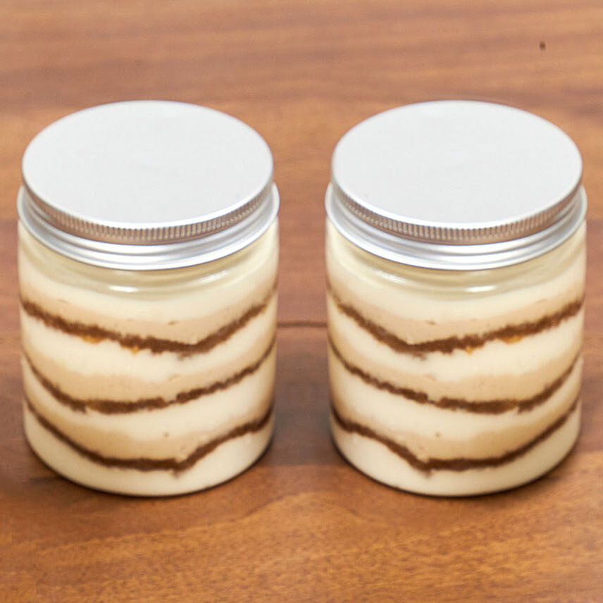 Set of 2 Soothing Tiramisu Jar Cakes