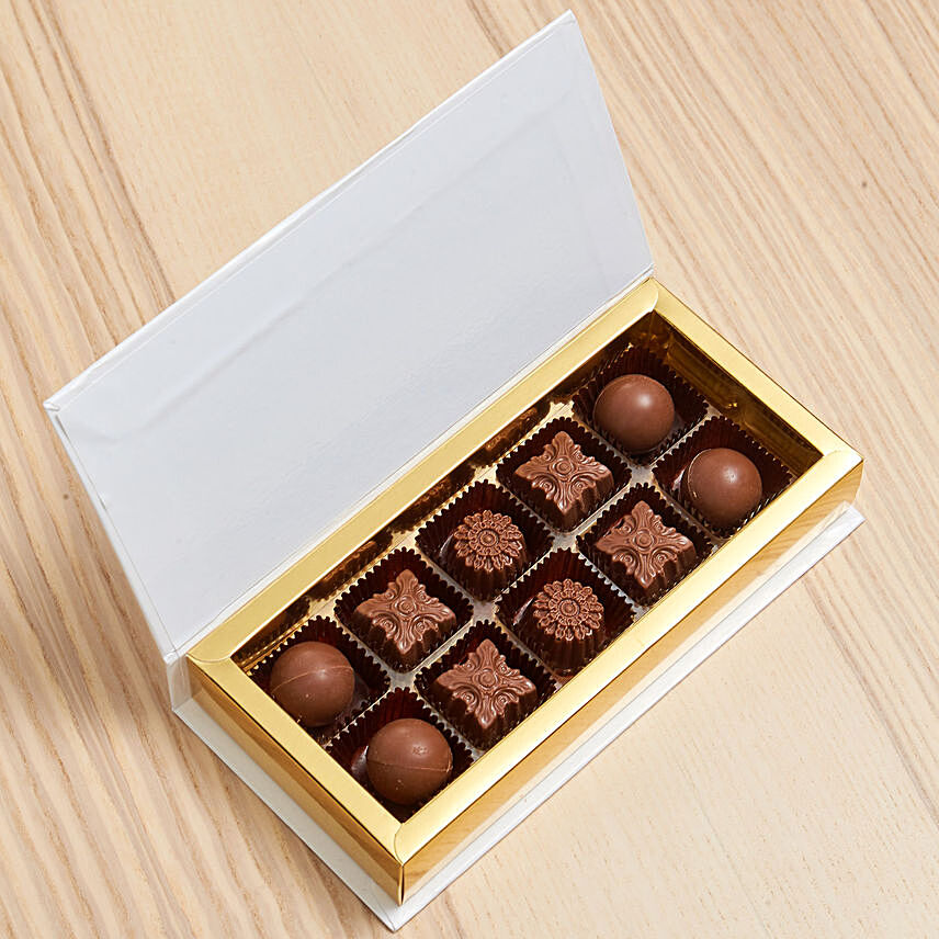 White Gift Box Of Chocolates