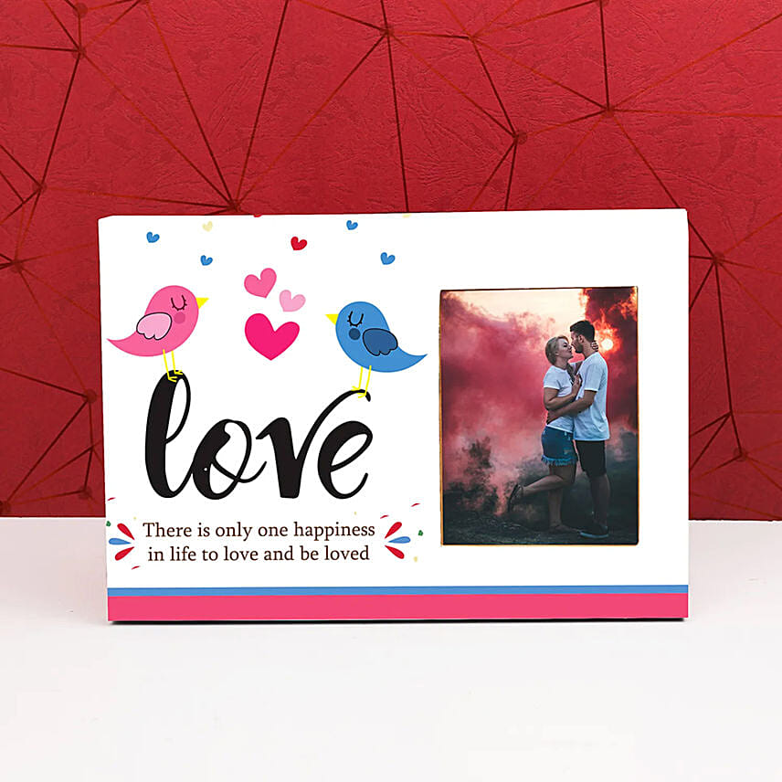 Personalised Love Birds Photo Frame