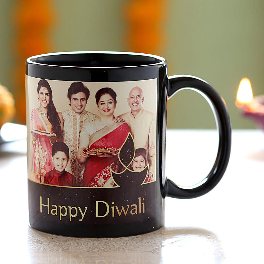 Personalised Diwali Wishes Family Mug