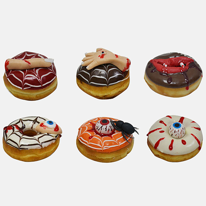 Delicious Halloween Donuts 6Pcs