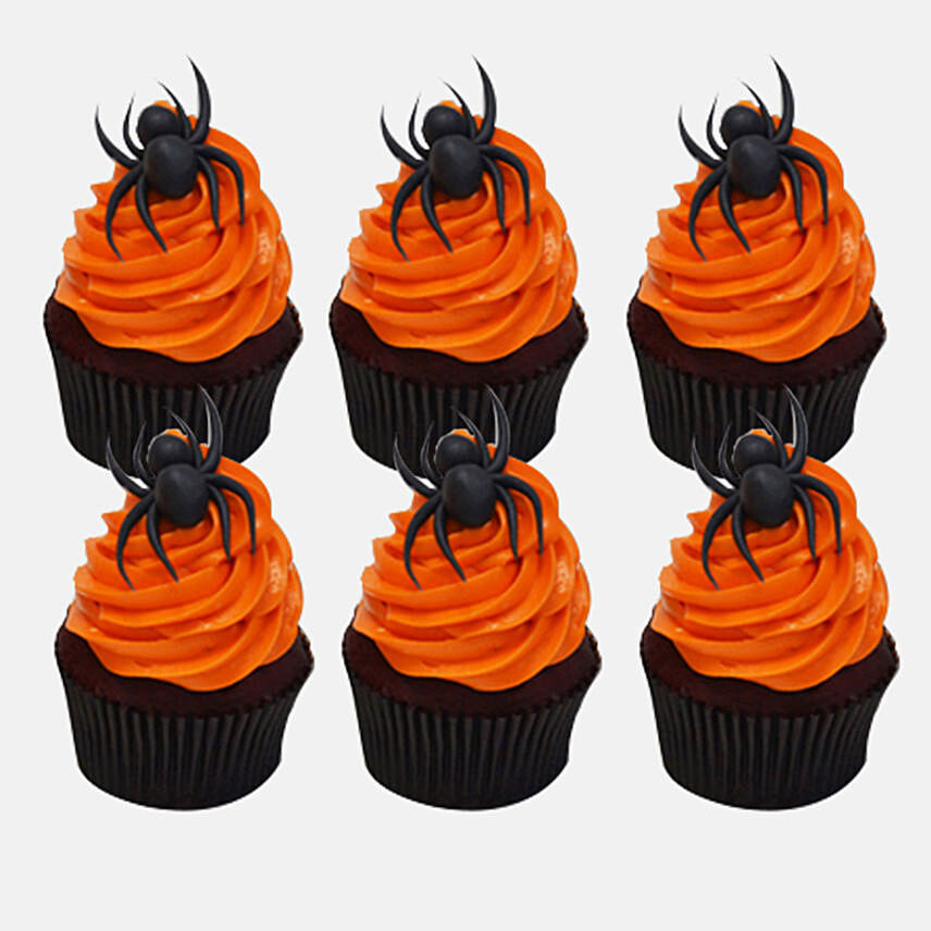 Halloween Spider Cupcakes 6Pcs