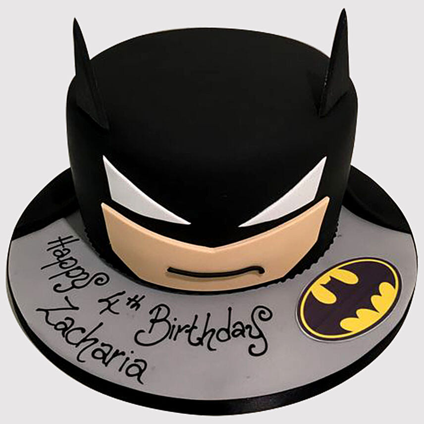 Batman Head Fondant Truffle Cake