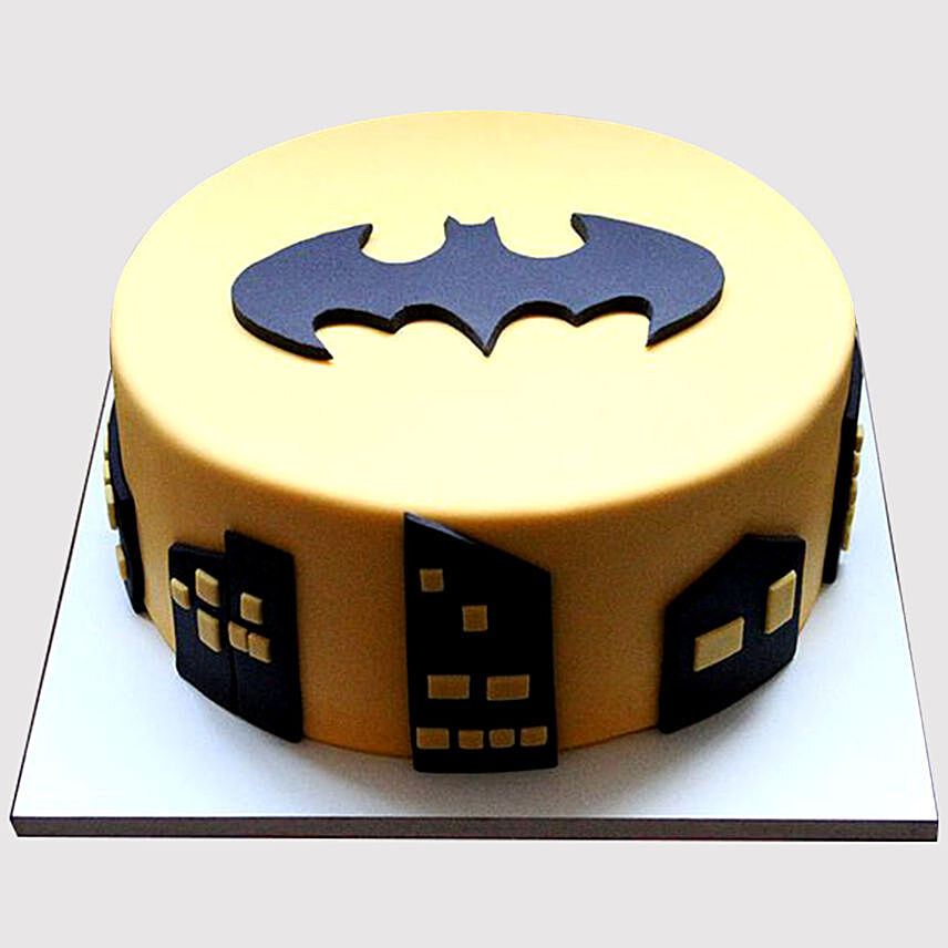 Batman Logo Truffle Cake
