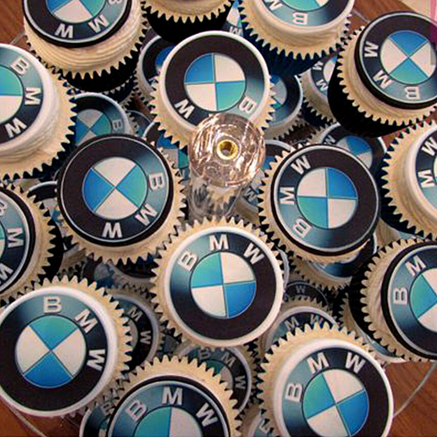 BMW Themed Truffle Cupcakes
