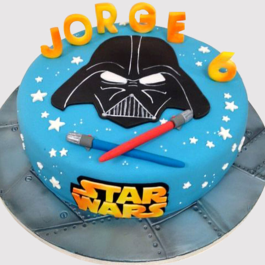 star wars darth vader cake