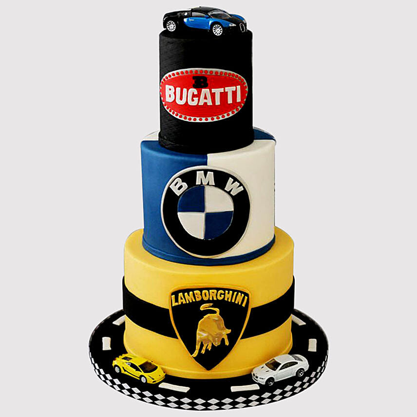 Designer Car Themed Truffle Cake