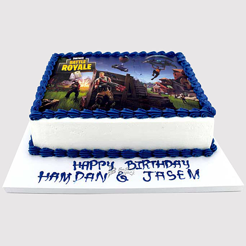 Fortnite Battle Butterscotch Photo Cake