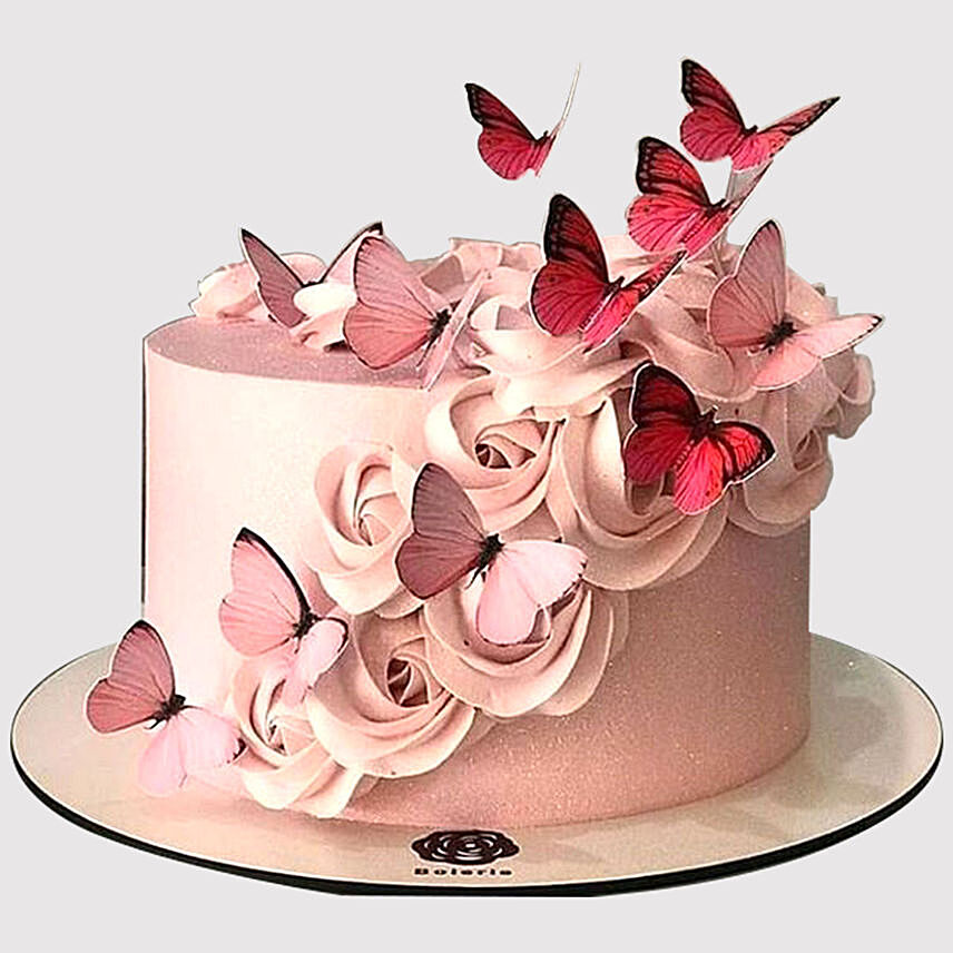 Glamorous Butterfly Vanilla Cake