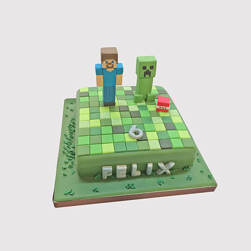 Minecraft Special Theme Vanilla Cake