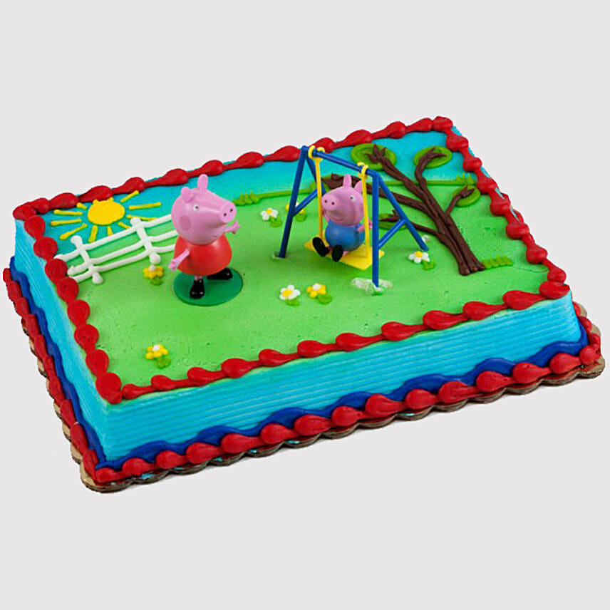 Peppa Pig Playing Truffle Cake