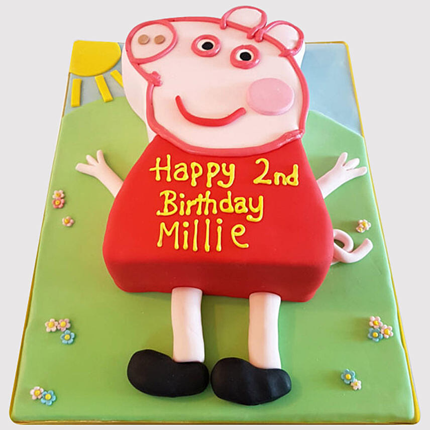 Peppa Pig Truffle Cake