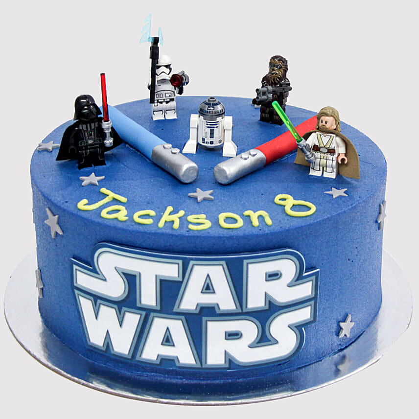 Star Wars Characters Vanilla Cake