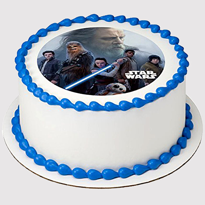 Star Wars Round Truffle Photo Cake