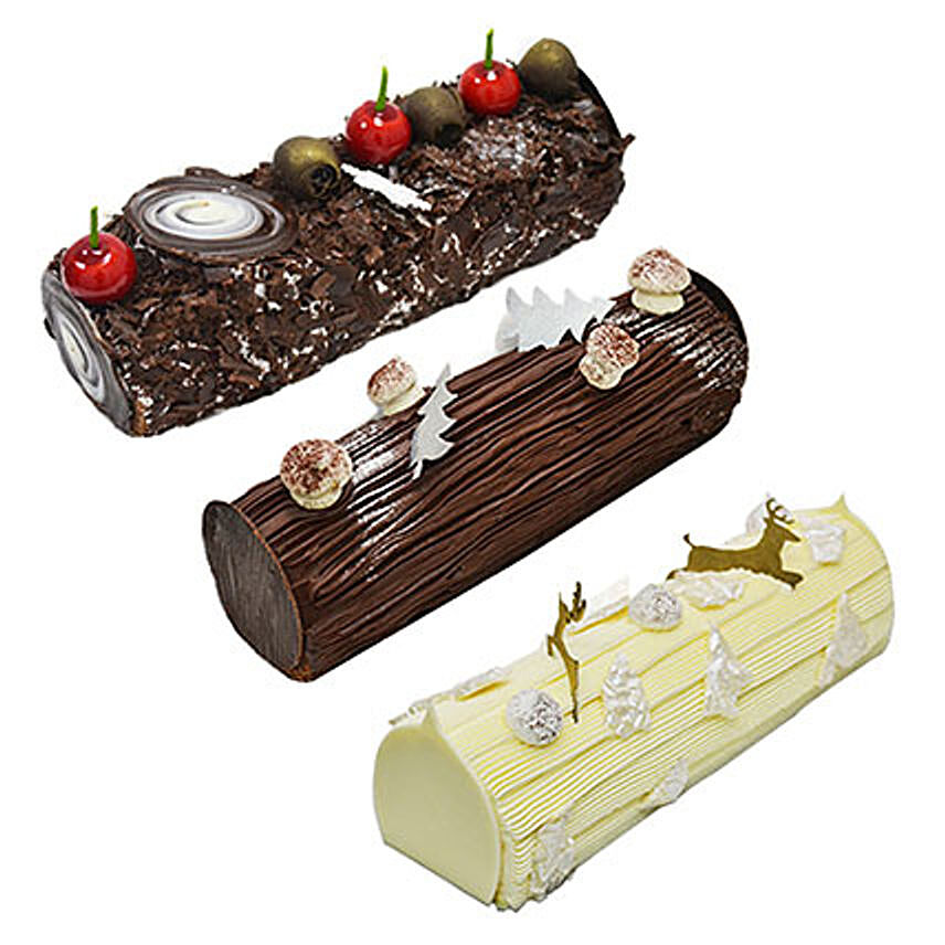Delicious Log Cake Combo