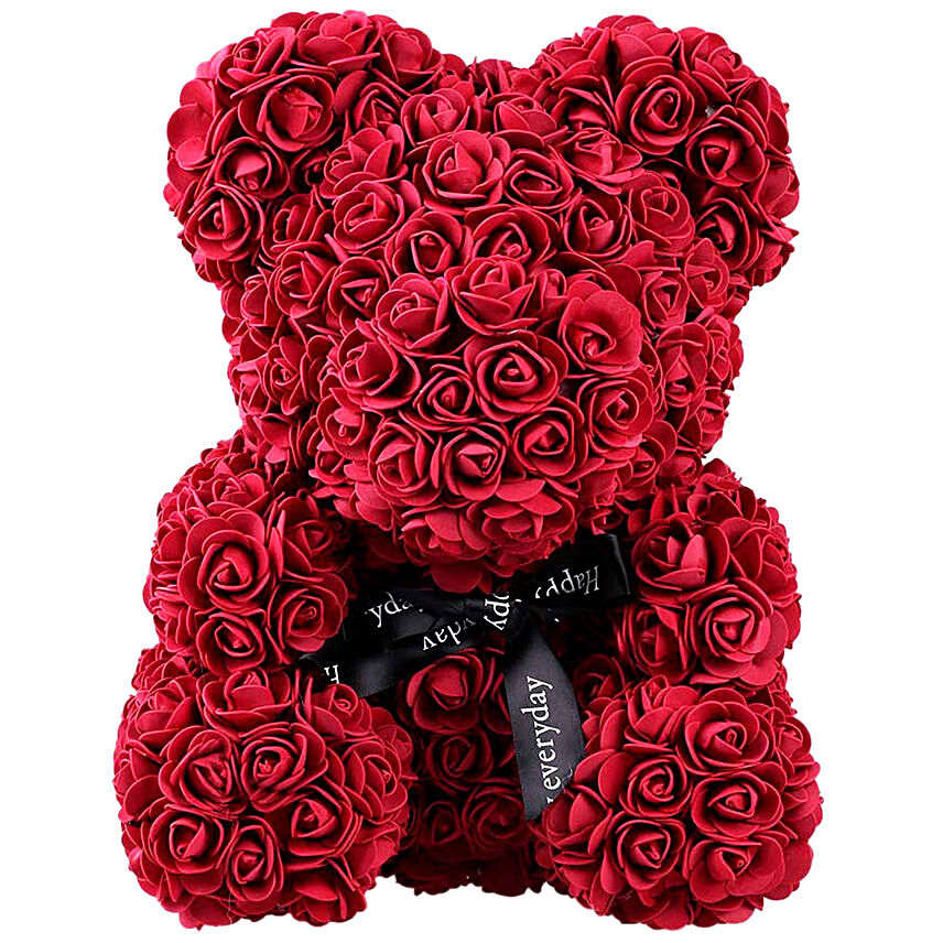 Artificial Roses Teddy Maroon