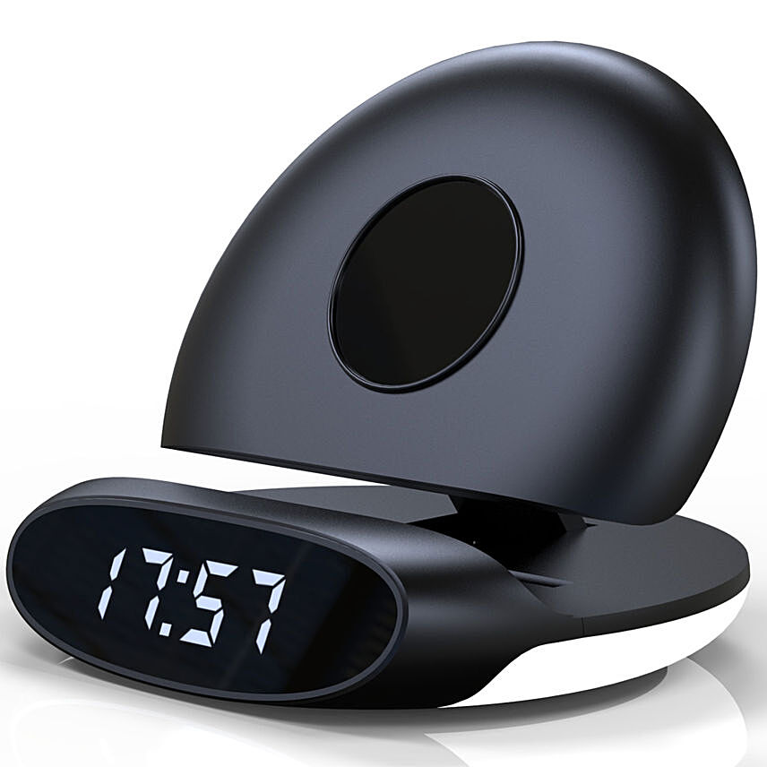 Black Foldable Alarm Clock