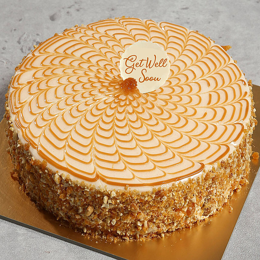 Get Well Soon 500 Gm Butterscotch Cake