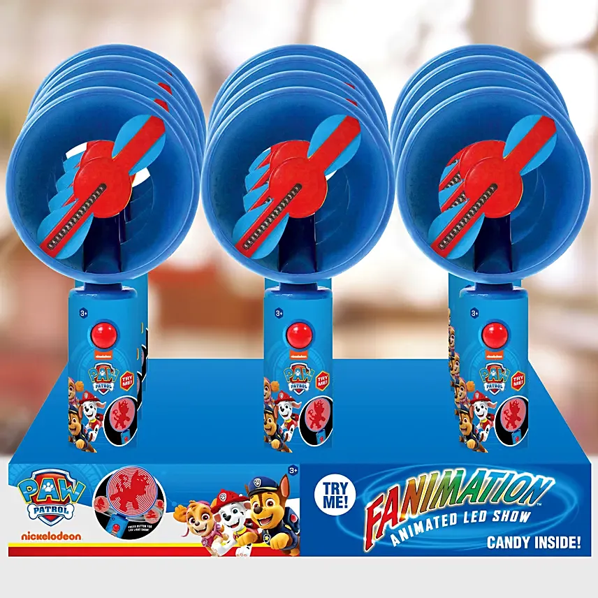 Paw Patrol Fanimation Fan Toy With Candies