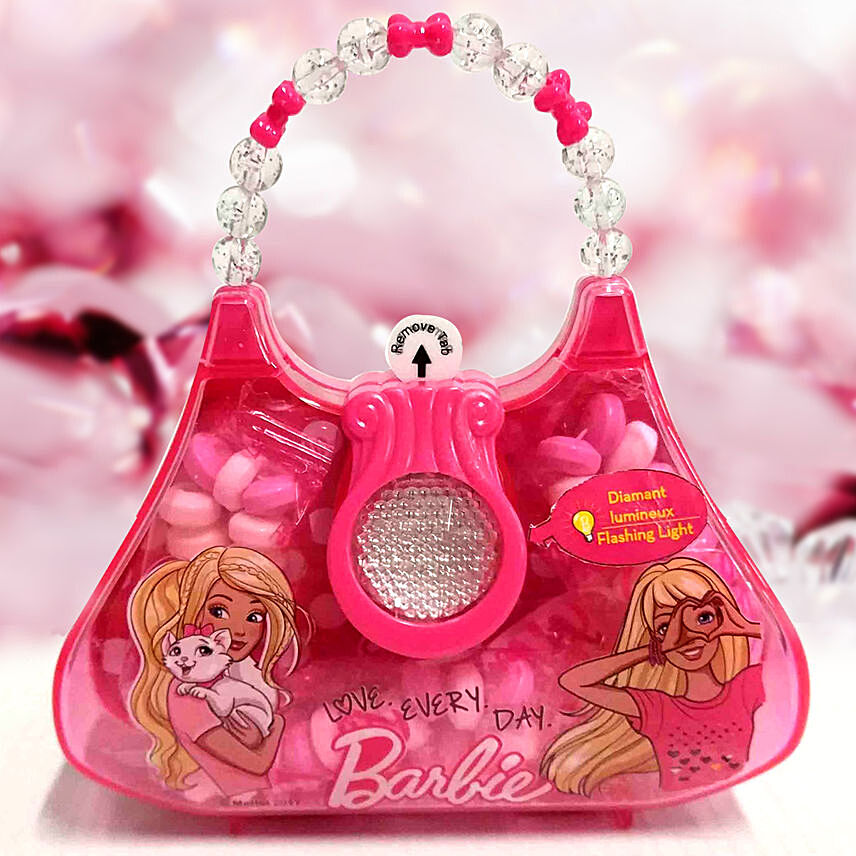 Flashing Pink Bag Toy With Candies