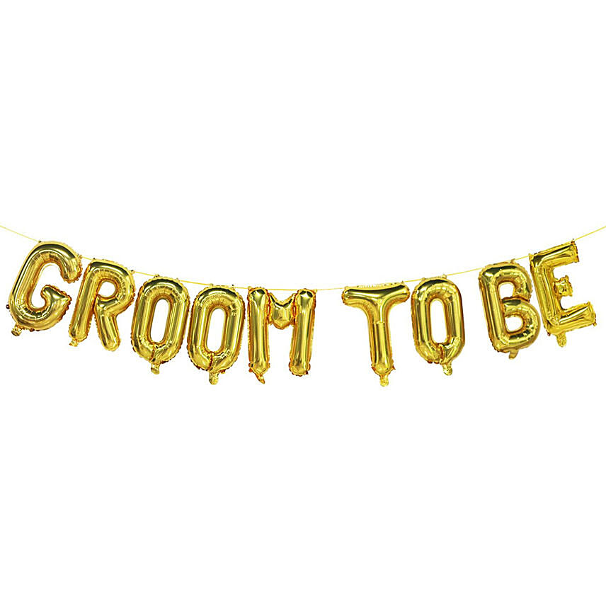 Groom To Be Foil Balloon Set
