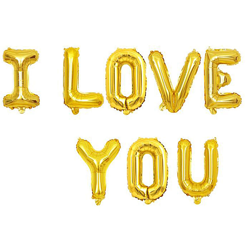 I Love You Balloon Set