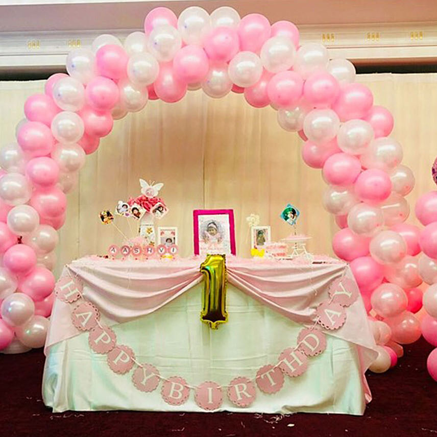 Birthday Package Pink White