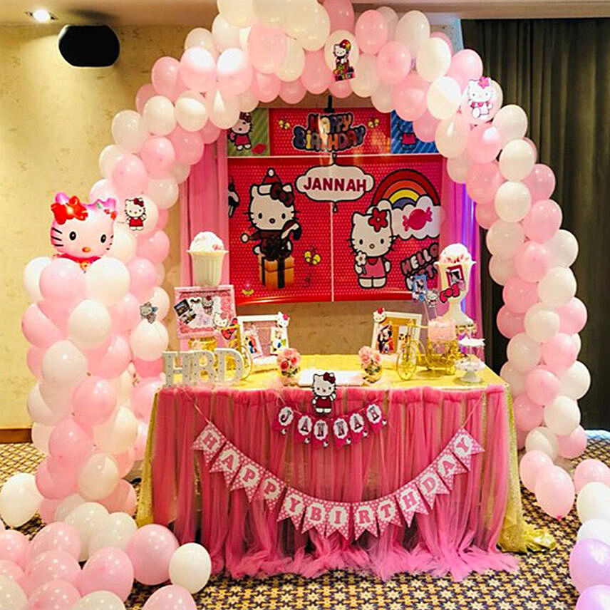 Hello Kitty Theme Birthday Decor