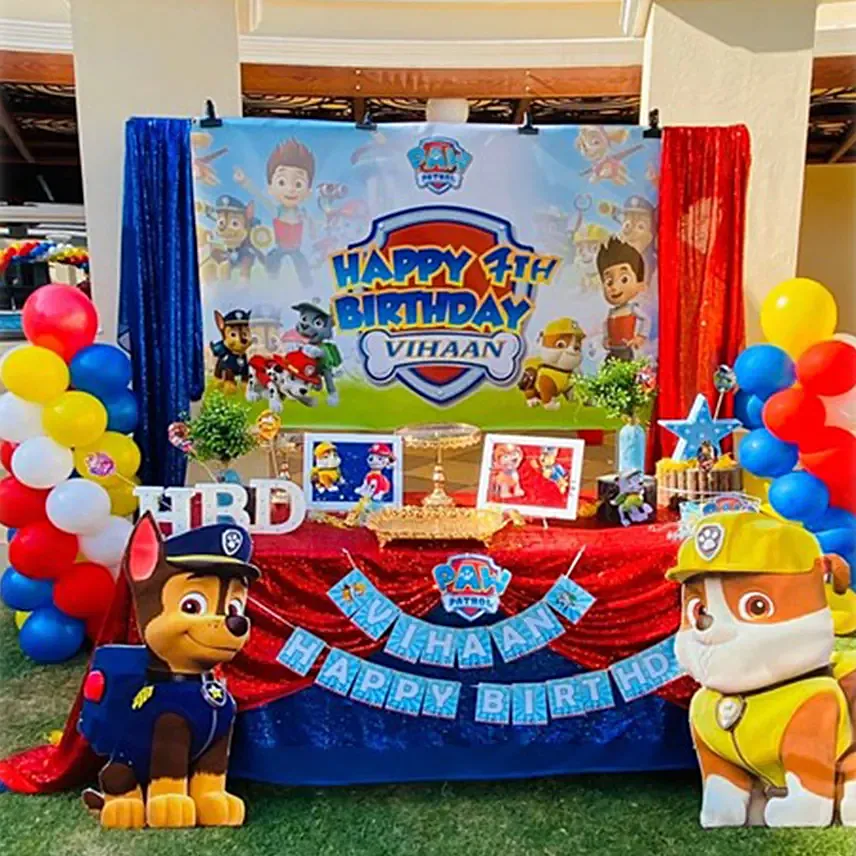 Paw Patrol Theme Birthday Decor