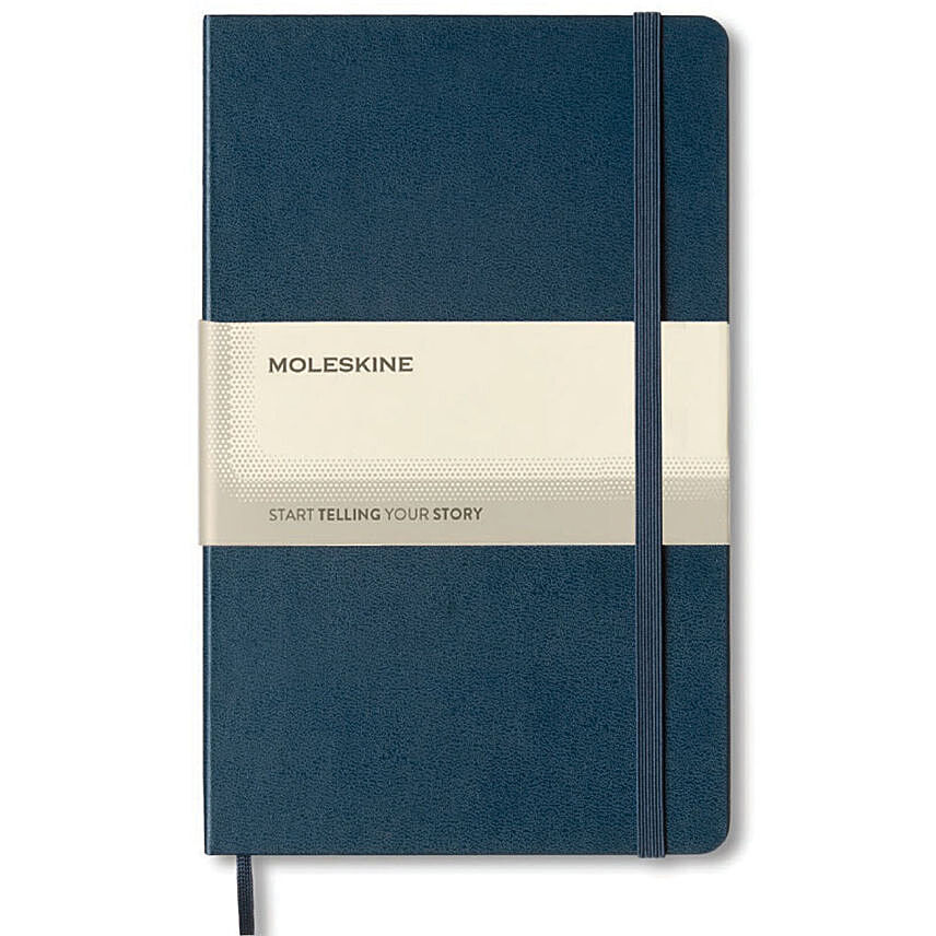 Navy Blue Large Ruled Hard Cover Notebook