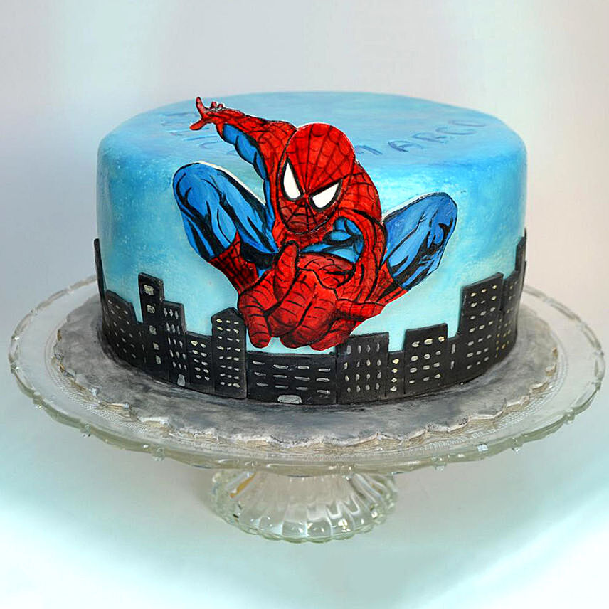 Spiderman Designer Red Velvet Cake